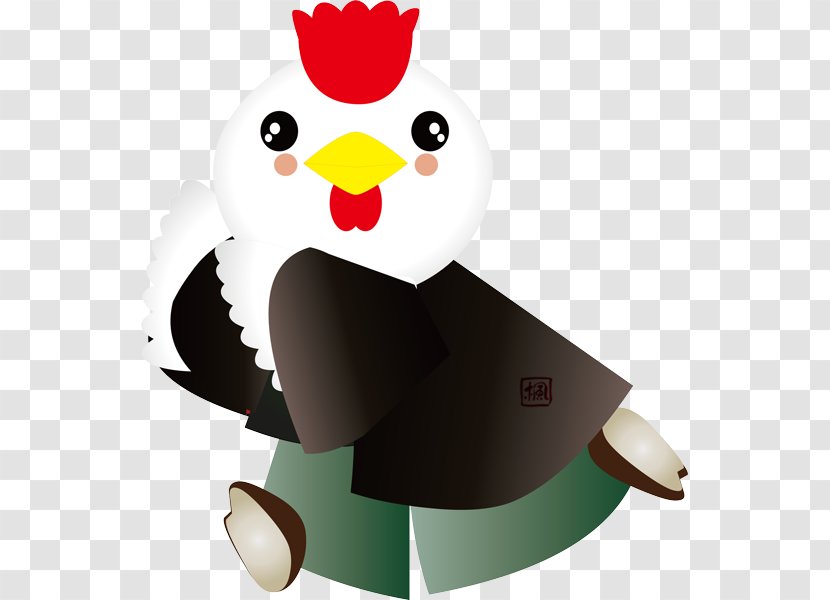 Chicken Rooster Japanese New Year Bird - Kite - Japonese Tori Transparent PNG