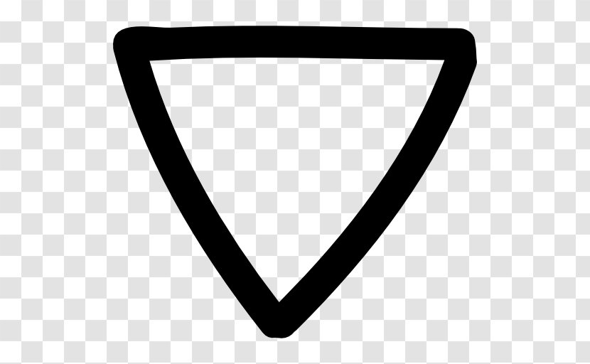Penrose Triangle Drawing Arrow - Black And White - Hand Drawn Transparent PNG