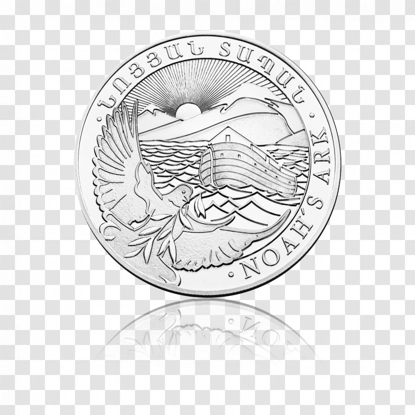 Armenia Noah's Ark Silver Coins - Noah S - Coin Transparent PNG