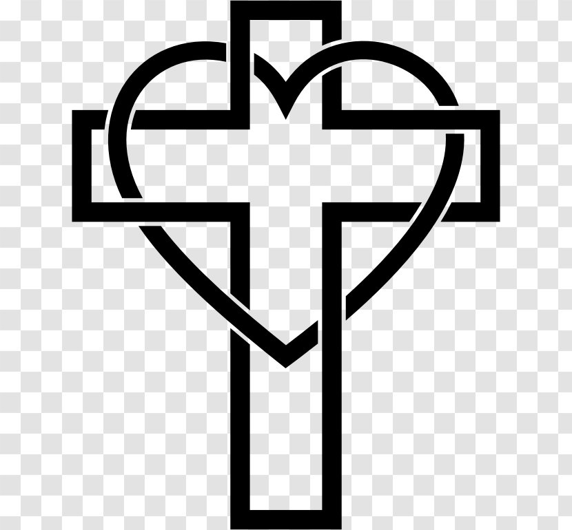 Christian Cross Religion - Line Art Transparent PNG