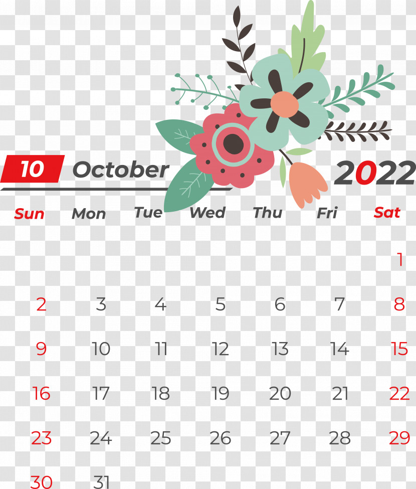 Line Calendar Flower Fruit Meter Transparent PNG