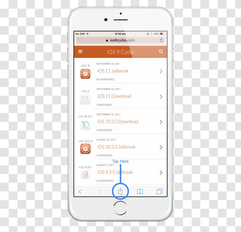 Feature Phone Smartphone IOS Jailbreaking - Screenshot - Ipad Status Bar Transparent PNG
