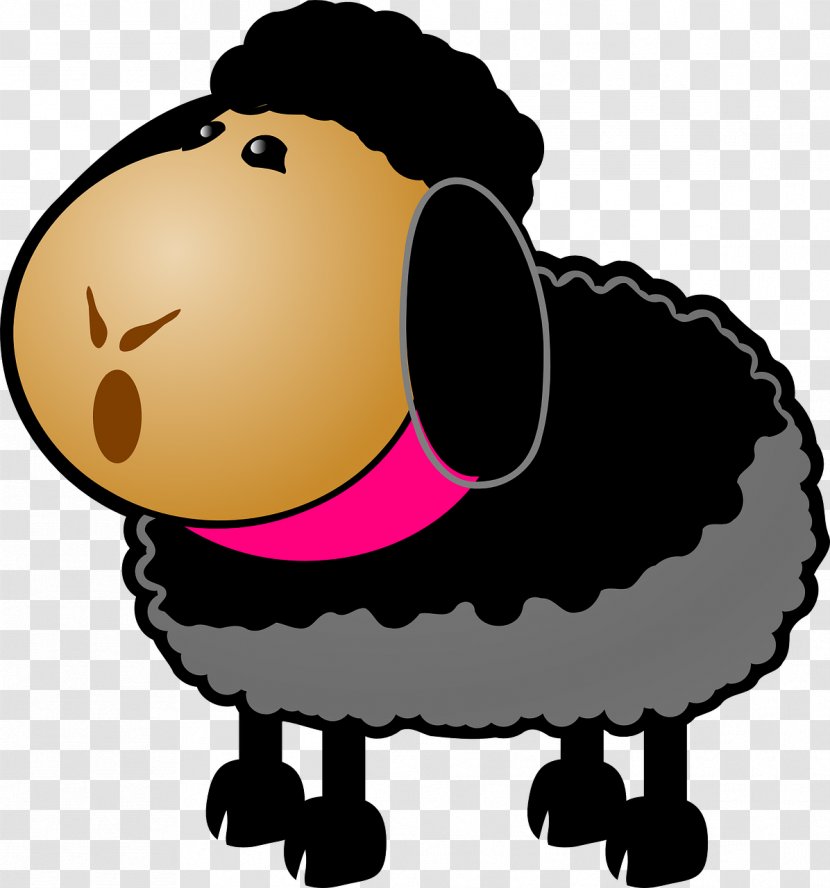 Baa, Black Sheep Nursery Rhyme Clip Art - Snout Transparent PNG