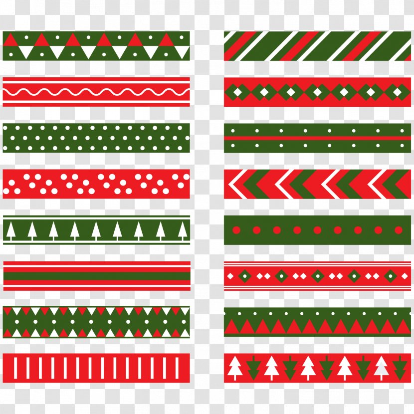 Ribbon Christmas Download - Colorful Ribbons Vector Transparent PNG