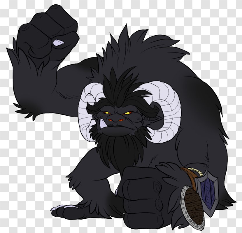 Black Cat Whiskers Werewolf Western Gorilla - Fictional Character Transparent PNG