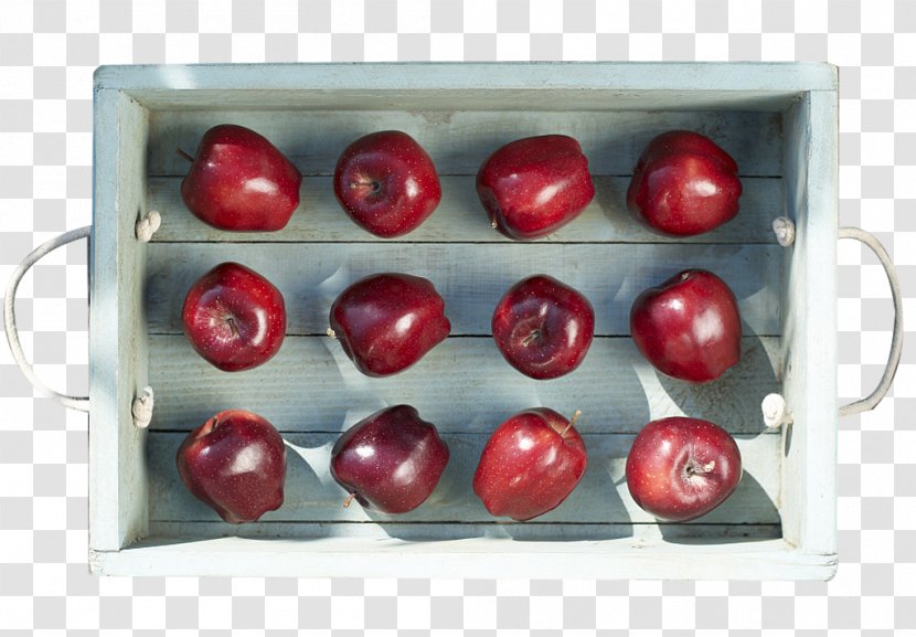 Apple Fruit Auglis Salak - Cherry - A Box Of Apples Transparent PNG