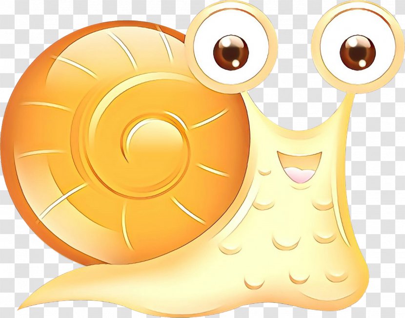 Snail Cartoon - Yellow - Smile Sea Transparent PNG