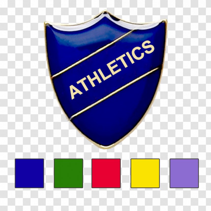 Badge Blue Red School Green - White - Athletics Transparent PNG