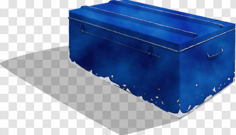 Cobalt Blue Angle Plastic Design - Paint - Rectangle Metal Transparent PNG
