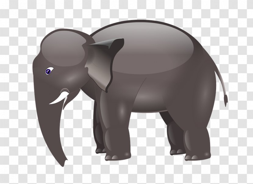 Indian Elephant African Elephants Cartoon Clip Art - Wildlife Transparent PNG