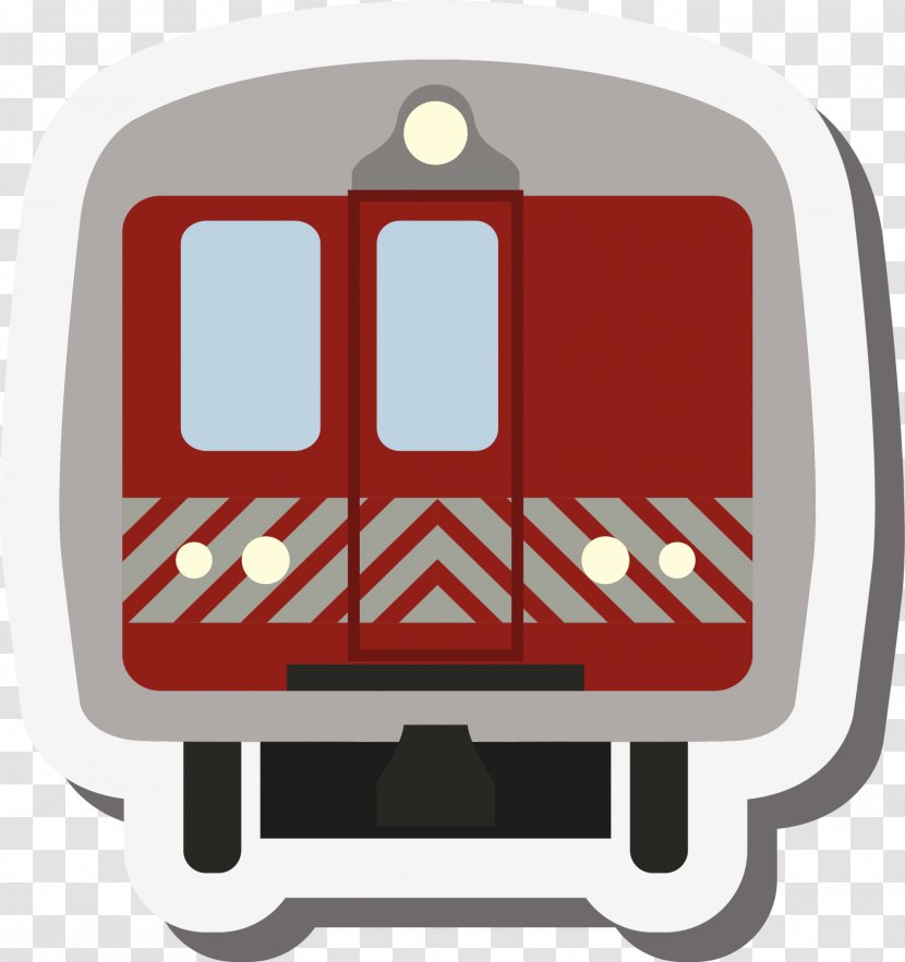 Train Rapid Transit Nanjing Metro Tunnel - Red Concise Transparent PNG