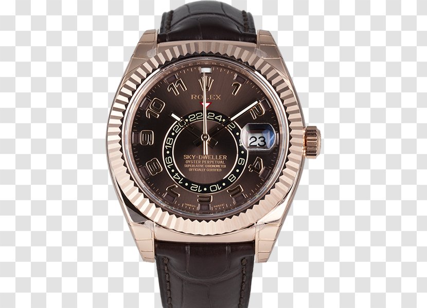 Watch Rolex Jewellery Guess Luxury Goods - Brown - Rose Gold Transparent PNG