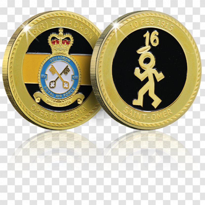 Commemorative Coin Gold Silver Royal Air Force - Challenge Transparent PNG