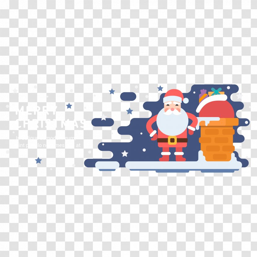Santa Claus Christmas Tree Holiday Greetings - Gratis - Vector Transparent PNG