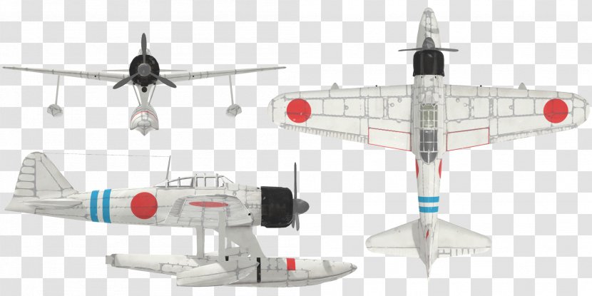 Nakajima A6M2-N Mitsubishi A6M Zero Kawanishi N1K Airplane Aircraft - Monoplane - Ace Transparent PNG