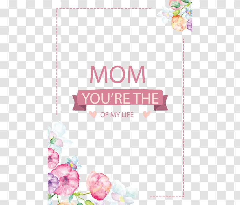 Paper Greeting Card Euclidean Vector Mother - Petal - Mom Cards Transparent PNG