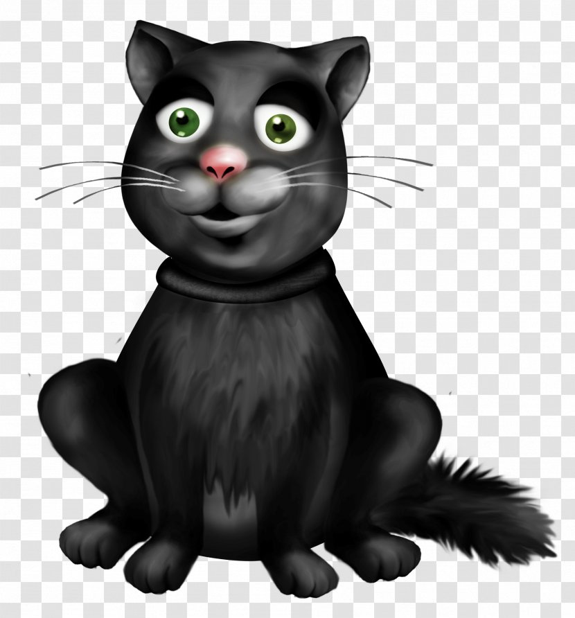 Black Cat Kitten Boszorkxe1ny - Vertebrate - Witch Transparent PNG