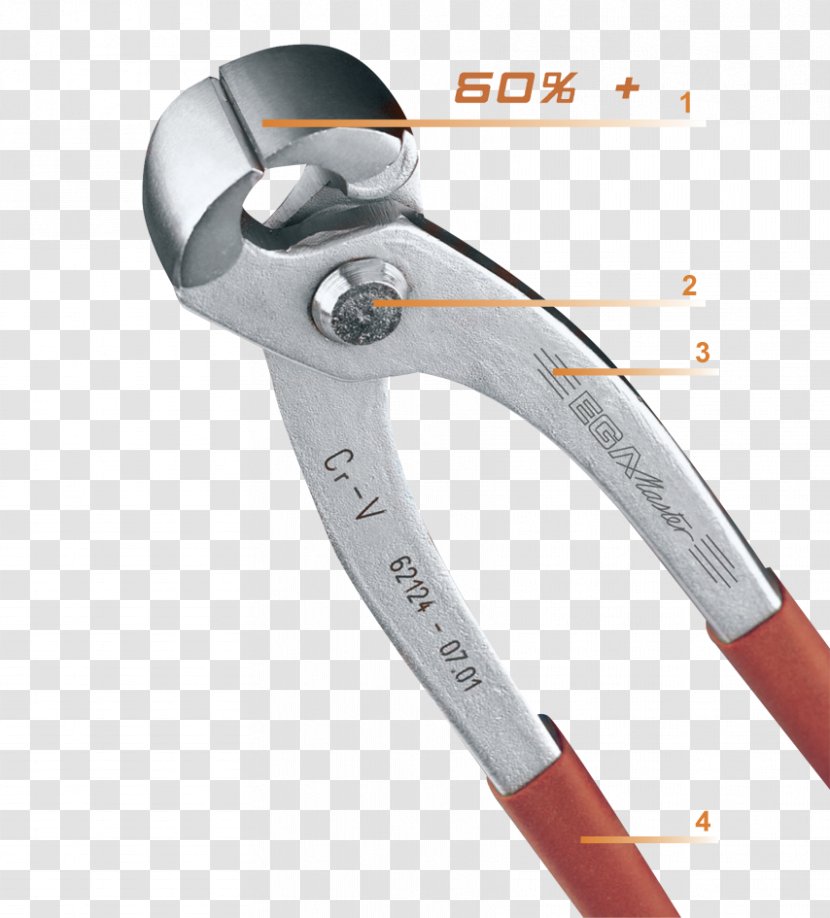 Diagonal Pliers Pincers Hand Tool Cutting - English Wikipedia - Nail Transparent PNG