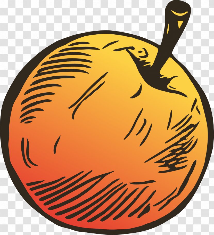 Apple Clip Art - Orange - Yellow Simple Transparent PNG