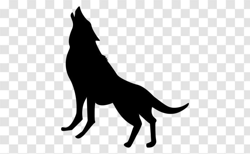Silhouette Drawing Clip Art - Canidae - Howling Vector Transparent PNG