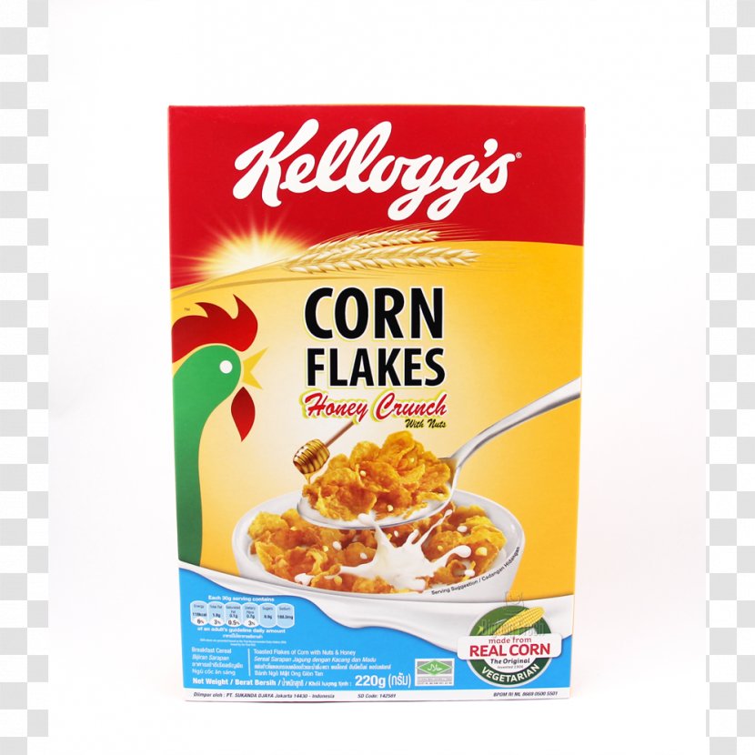 Corn Flakes Breakfast Cereal Crunchy Nut Kellogg's - Vegetarian Food Transparent PNG