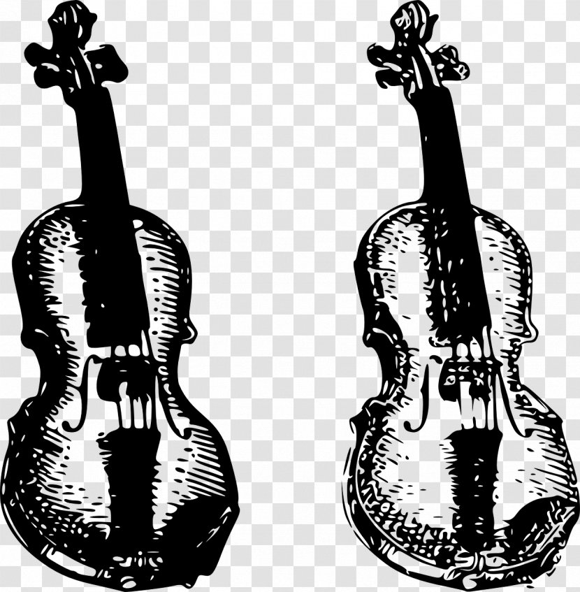 Violin Fiddle Clip Art - Silhouette Transparent PNG