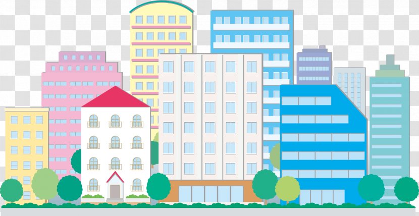 Building Cartoon House Illustration - Apartment - City Buildings Transparent PNG