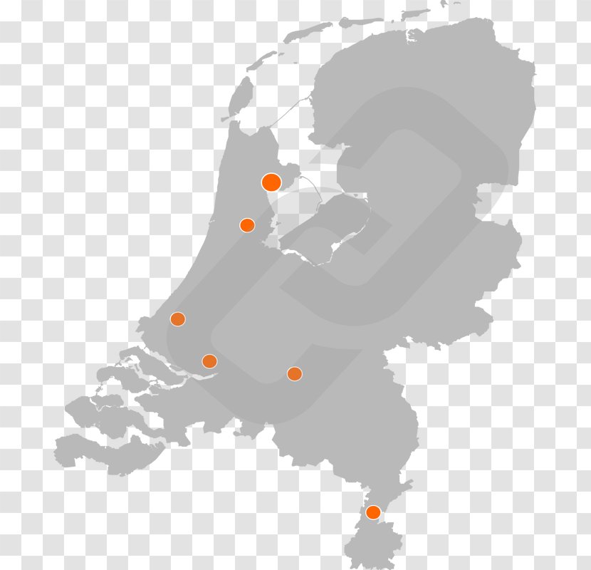 Netherlands World Map Vector - Area Transparent PNG