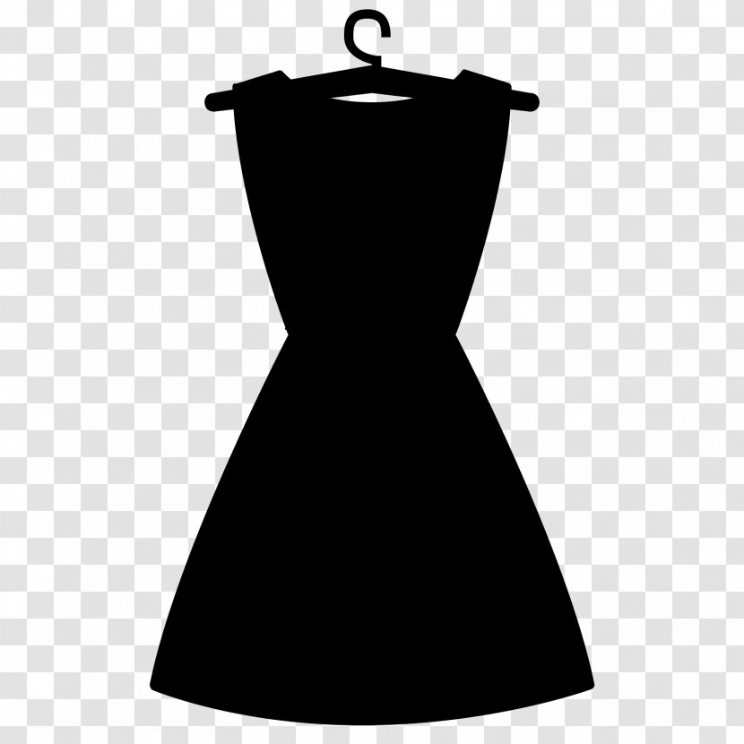Black & White - Neck - M Sleeve Dress Product Design Transparent PNG