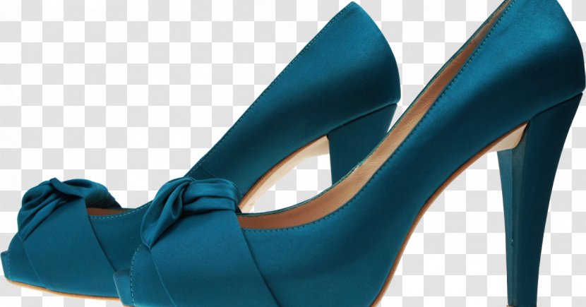 High-heeled Shoe Court Peep-toe - Teal - Boot Transparent PNG