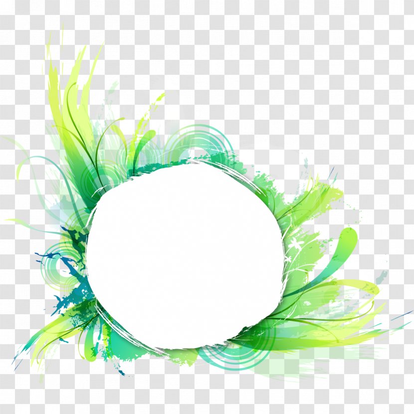 Watercolor Painting Drawing Illustration - Green Circle Transparent PNG