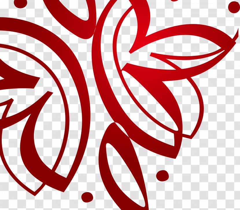 Red Euclidean Vector Abstract - Frame - Background Transparent PNG