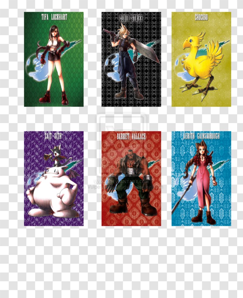 Final Fantasy VII Graphic Design Collage Character - Postcards From Buster Transparent PNG