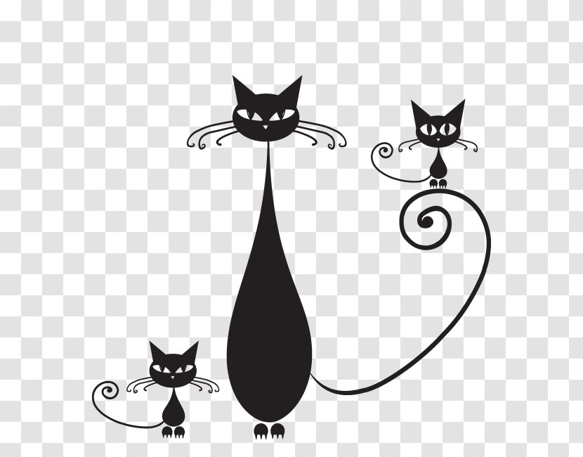 Kitten Snowshoe Cat Black Silhouette Drawing - Depositphotos Transparent PNG