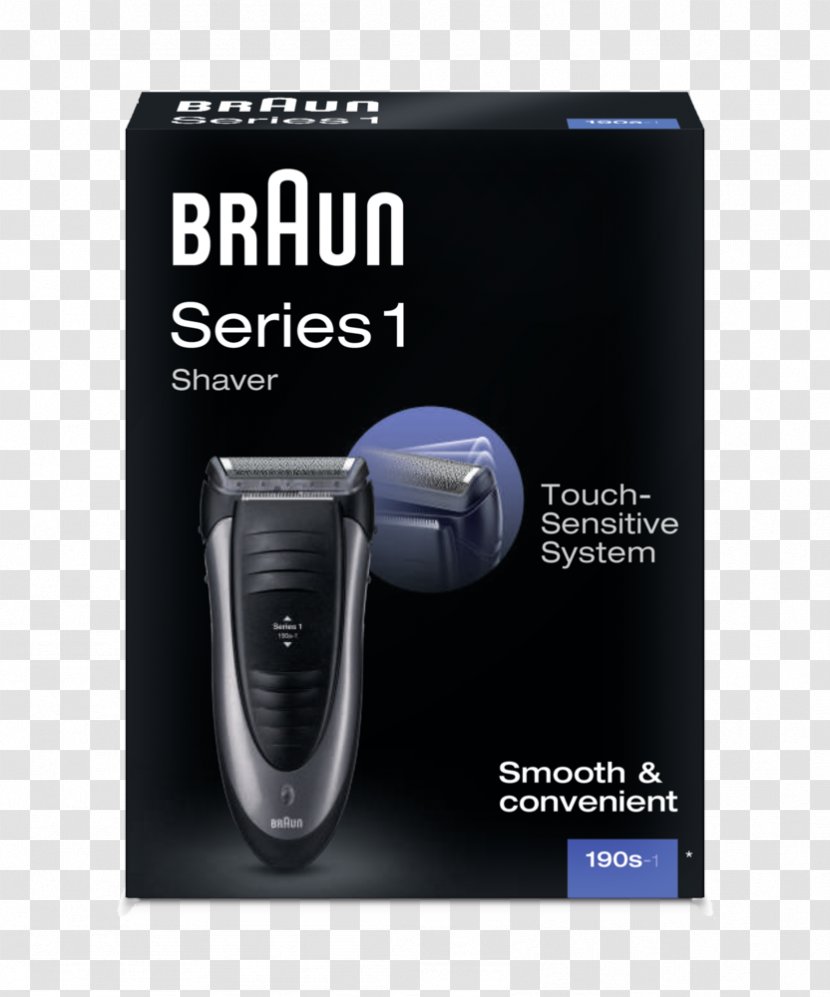 Braun Series 1 190s-1 Electric Razors & Hair Trimmers Shaving 150 - Razor Transparent PNG