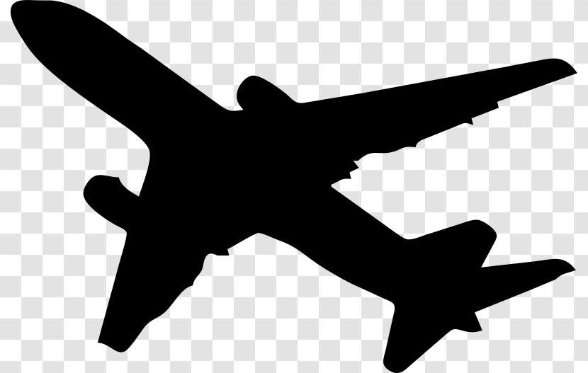 Airplane Silhouette Clip Art - Diagram - Airliner Transparent PNG