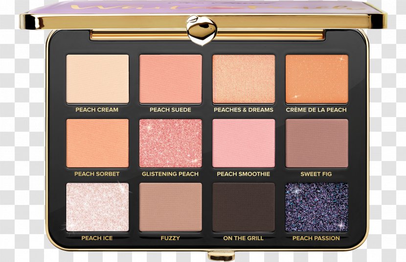 Too Faced White Chocolate Chip Eye Shadow Palette Sweet Peach Gold Cosmetics Transparent PNG