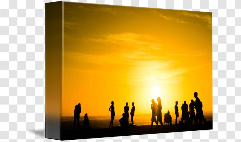 Silhouette Stock Photography Heat Sky Plc - Sunset Beach Transparent PNG