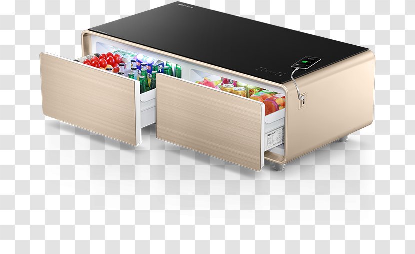 Coffee Tables Minibar Refrigerator Bedside - Freezers - Table Transparent PNG