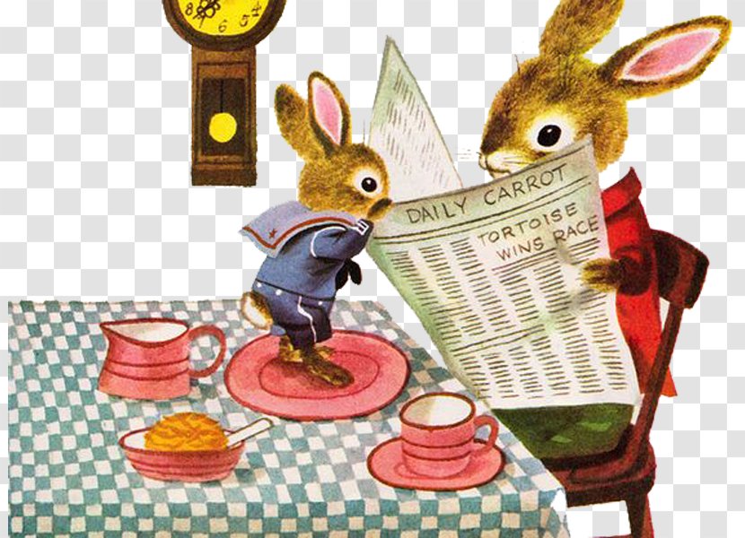 Best Word Book Ever What Do People All Day? I Am A Bunny Polite Elephant Walt Disneys Lady - Little Golden Books - Read Newspapers Rabbit Transparent PNG