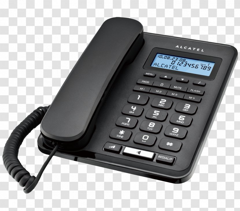 Alcatel Mobile Digital Enhanced Cordless Telecommunications Telephone Home & Business Phones - Phone Desk Transparent PNG