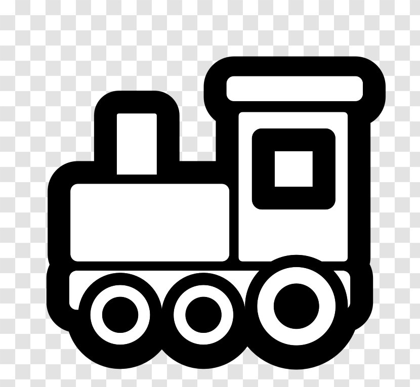 Toy Trains & Train Sets Clip Art - Black Transparent PNG