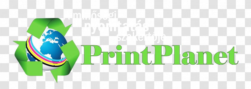 PrintPlanet Logo Kisfaludy Street Brand Computing - Green - Watercolor Planet Transparent PNG