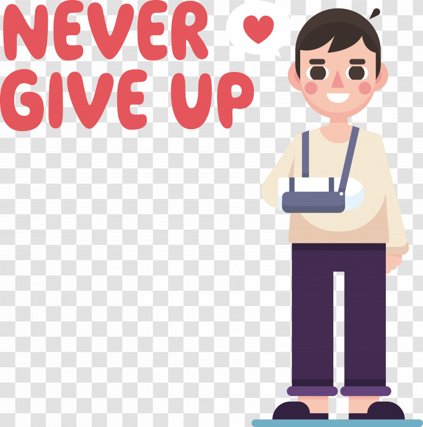 Disability Never Give Up Disability Day Transparent PNG