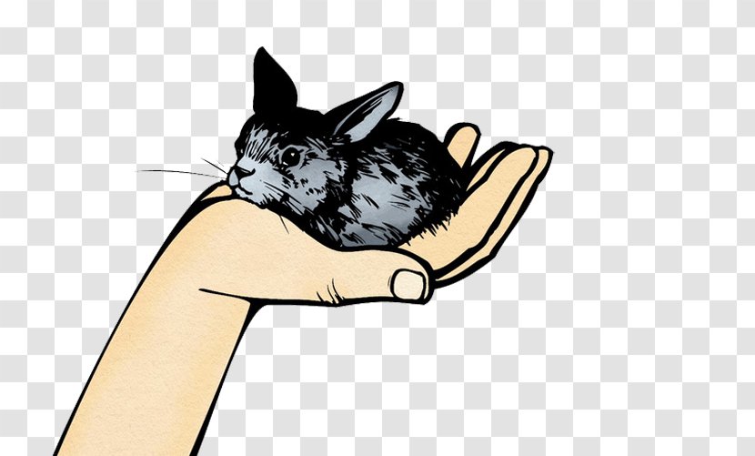 Whiskers Chinchilla Rabbit Clip Art - Bat - Cute Little Stick Figure Pet Transparent PNG