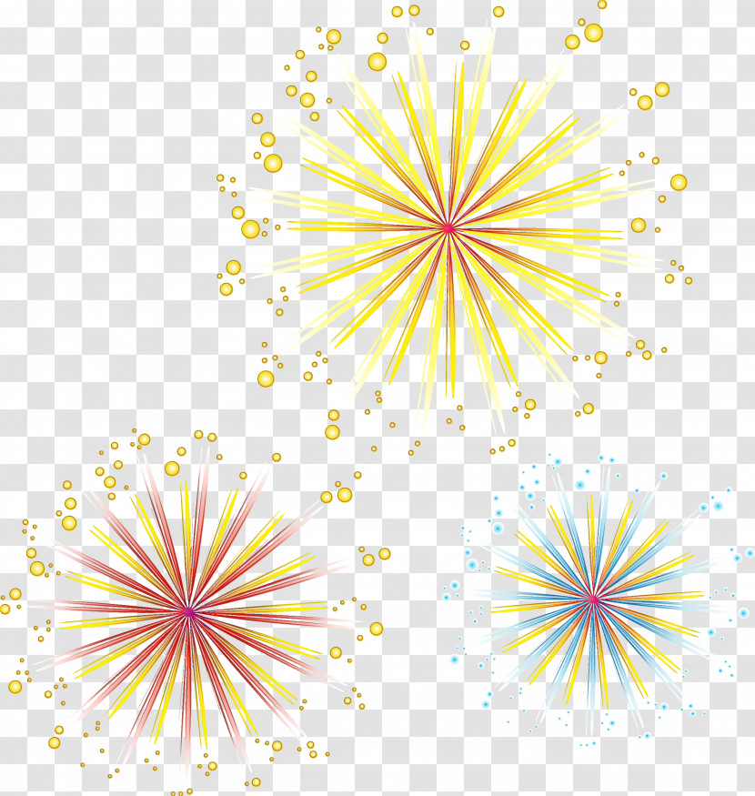 Line Fireworks Pattern Transparent PNG