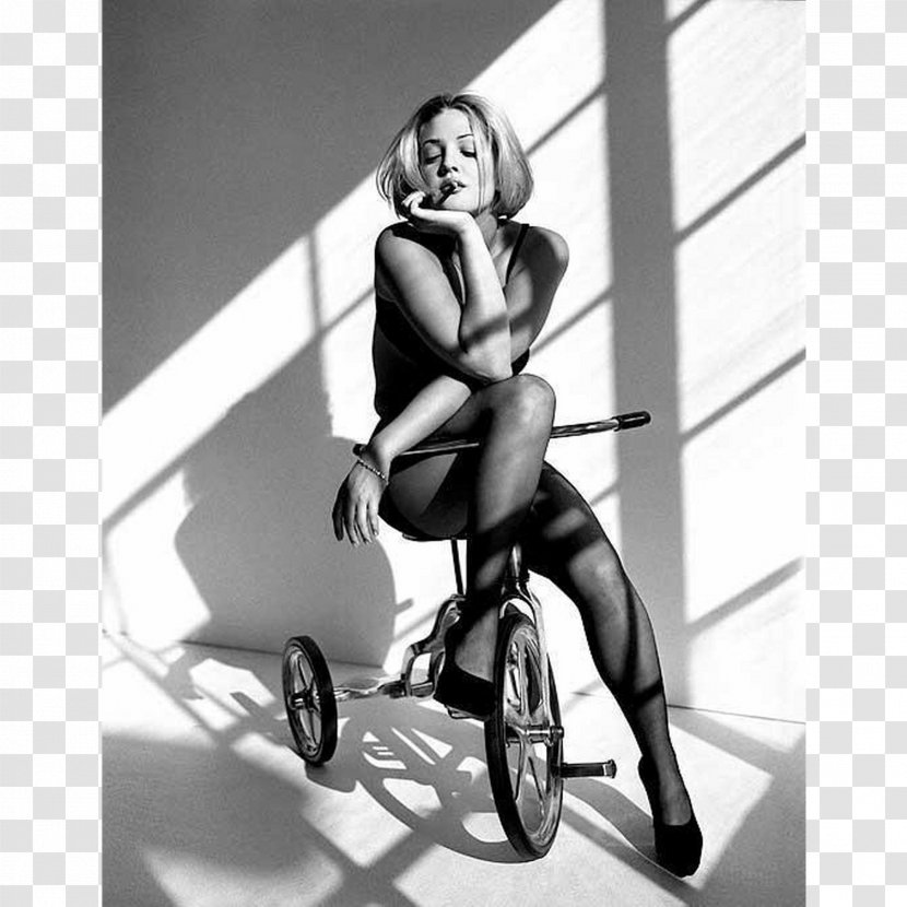 Culver City Photographer Female Bicycle Black And White - Pamela Anderson Transparent PNG