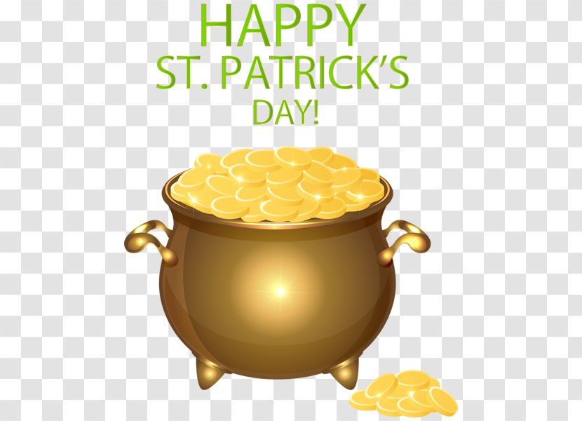 Saint Patrick's Day Clip Art - Gold - Happy St Patricks Transparent PNG