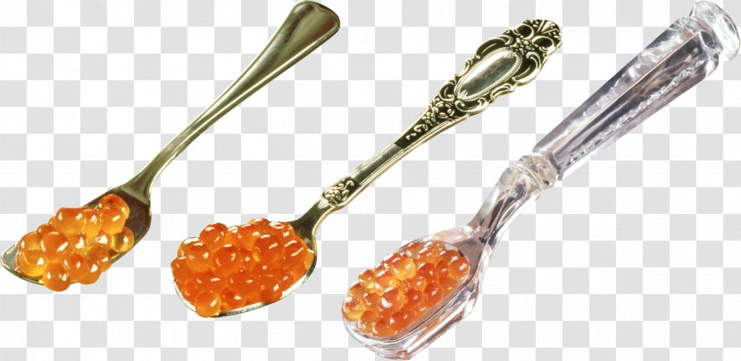 Beluga Caviar Butterbrot Spoon Roe Transparent PNG