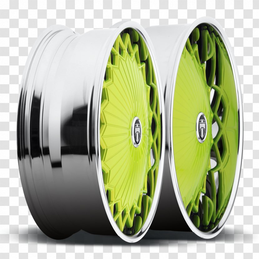 Alloy Wheel Car Rim Green Transparent PNG